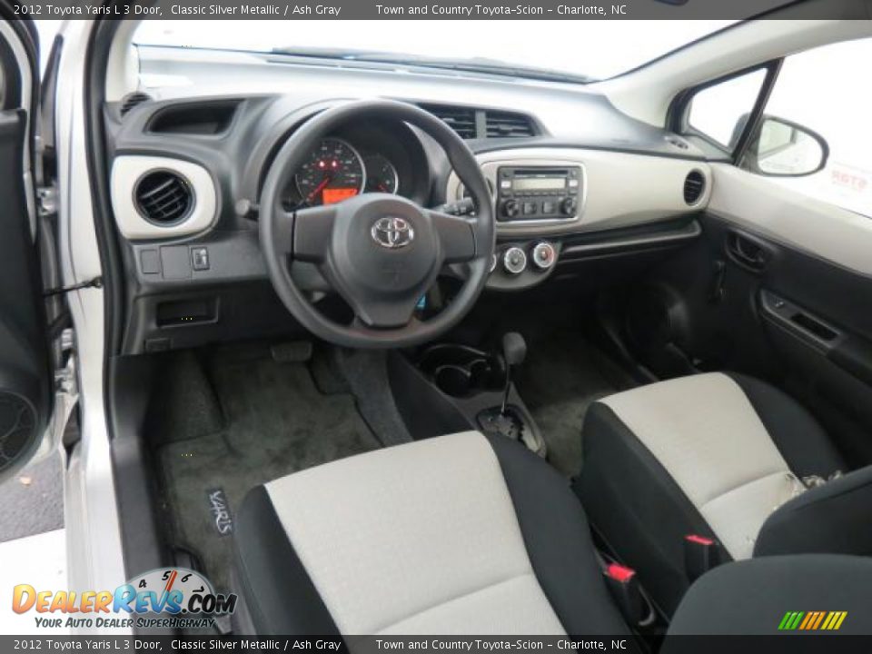 2012 Toyota Yaris L 3 Door Classic Silver Metallic / Ash Gray Photo #5