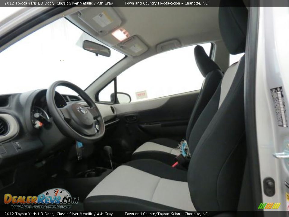 2012 Toyota Yaris L 3 Door Classic Silver Metallic / Ash Gray Photo #7
