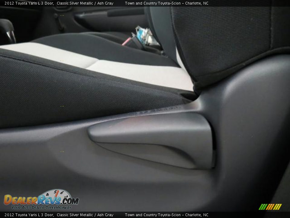 2012 Toyota Yaris L 3 Door Classic Silver Metallic / Ash Gray Photo #8