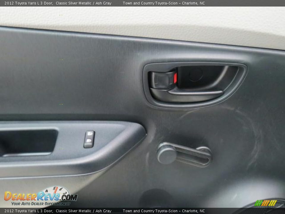 2012 Toyota Yaris L 3 Door Classic Silver Metallic / Ash Gray Photo #9