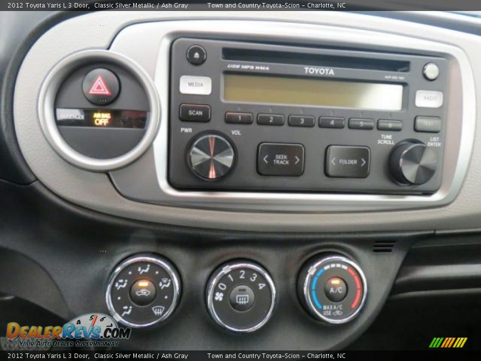 2012 Toyota Yaris L 3 Door Classic Silver Metallic / Ash Gray Photo #11