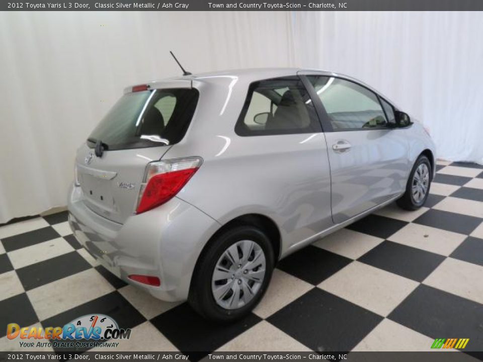 2012 Toyota Yaris L 3 Door Classic Silver Metallic / Ash Gray Photo #14