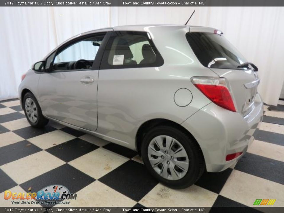 2012 Toyota Yaris L 3 Door Classic Silver Metallic / Ash Gray Photo #16