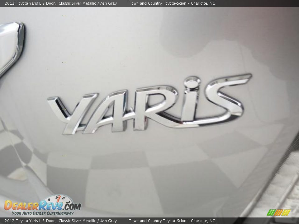 2012 Toyota Yaris L 3 Door Classic Silver Metallic / Ash Gray Photo #18