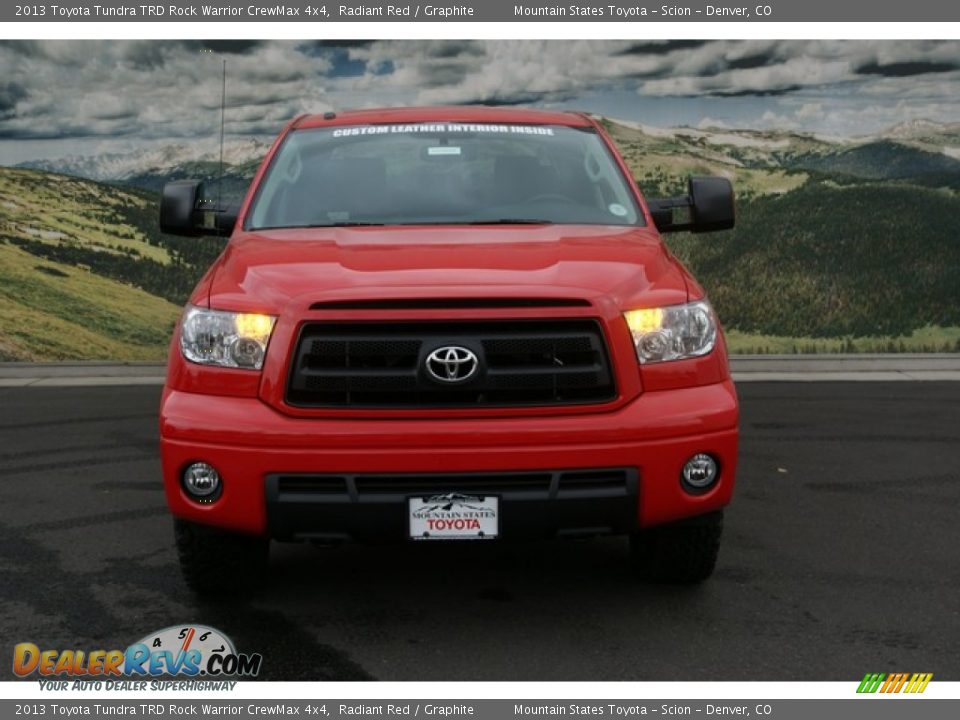 2013 Toyota Tundra TRD Rock Warrior CrewMax 4x4 Radiant Red / Graphite Photo #4