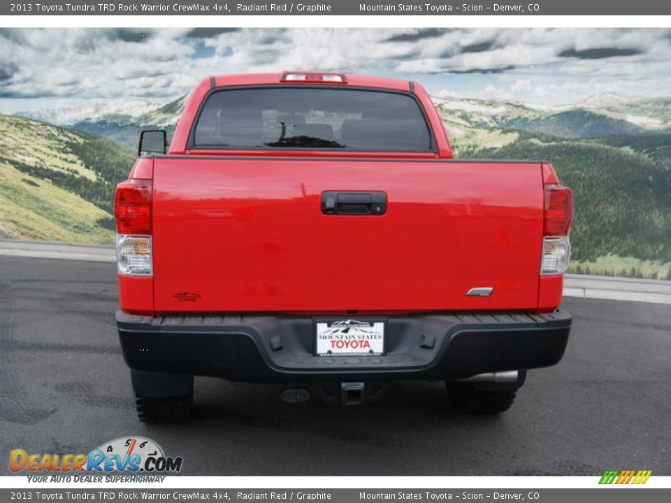 2013 Toyota Tundra TRD Rock Warrior CrewMax 4x4 Radiant Red / Graphite Photo #5