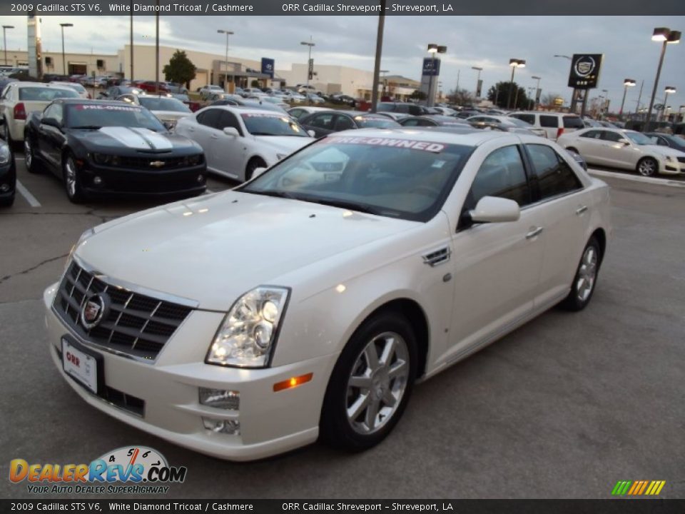 2009 Cadillac STS V6 White Diamond Tricoat / Cashmere Photo #1
