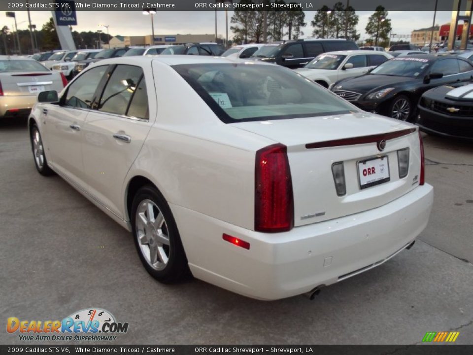 2009 Cadillac STS V6 White Diamond Tricoat / Cashmere Photo #4