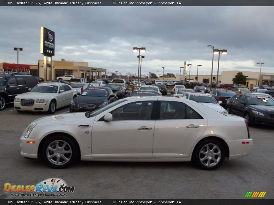 2009 Cadillac STS V6 White Diamond Tricoat / Cashmere Photo #5