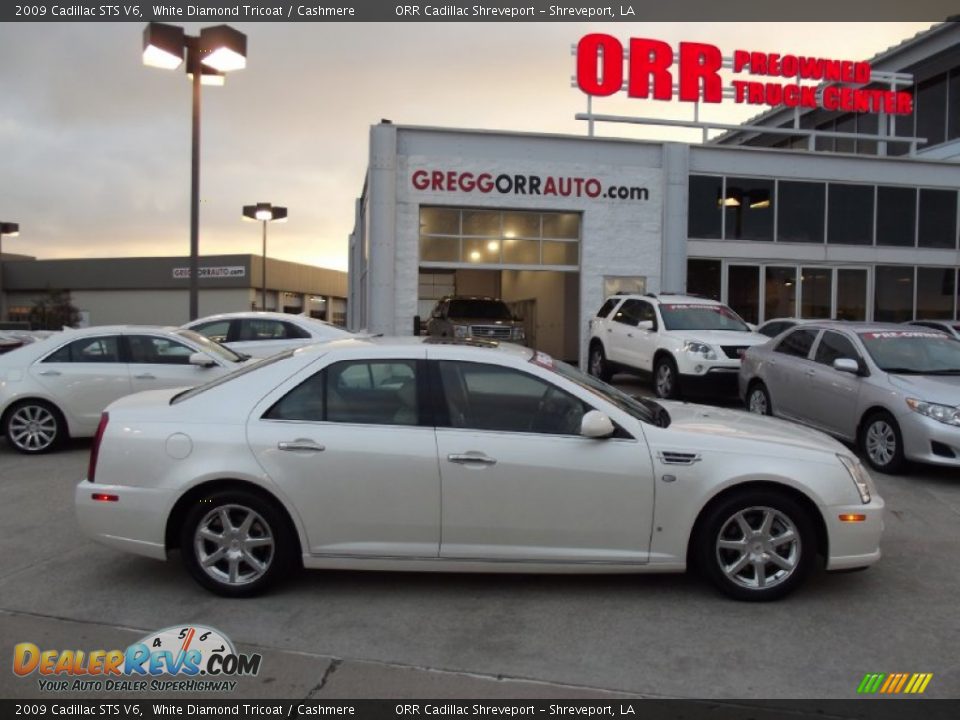 2009 Cadillac STS V6 White Diamond Tricoat / Cashmere Photo #6