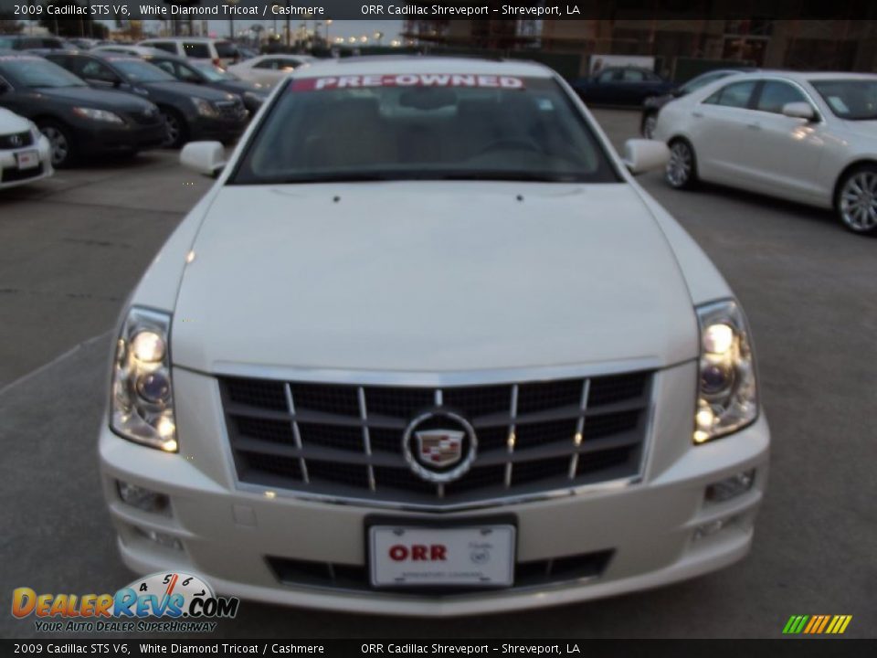 2009 Cadillac STS V6 White Diamond Tricoat / Cashmere Photo #7