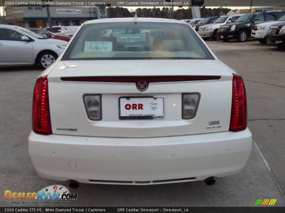 2009 Cadillac STS V6 White Diamond Tricoat / Cashmere Photo #8