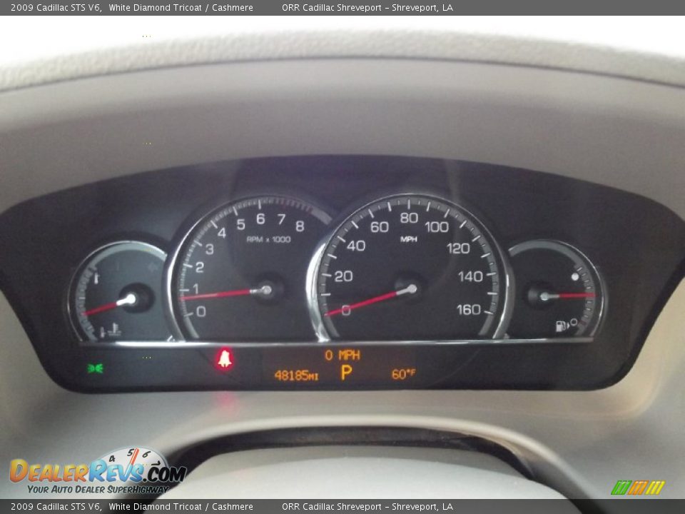 2009 Cadillac STS V6 White Diamond Tricoat / Cashmere Photo #9