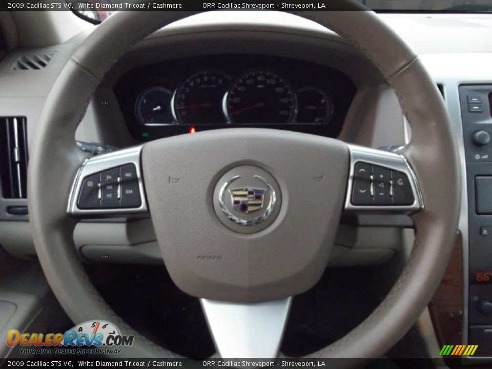 2009 Cadillac STS V6 White Diamond Tricoat / Cashmere Photo #10