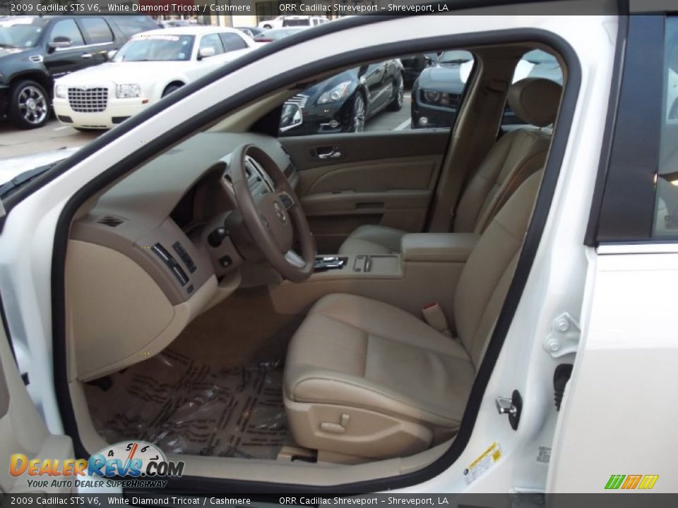 2009 Cadillac STS V6 White Diamond Tricoat / Cashmere Photo #13