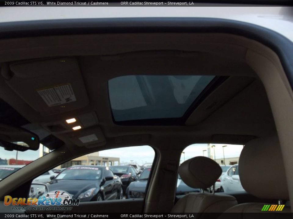 2009 Cadillac STS V6 White Diamond Tricoat / Cashmere Photo #14