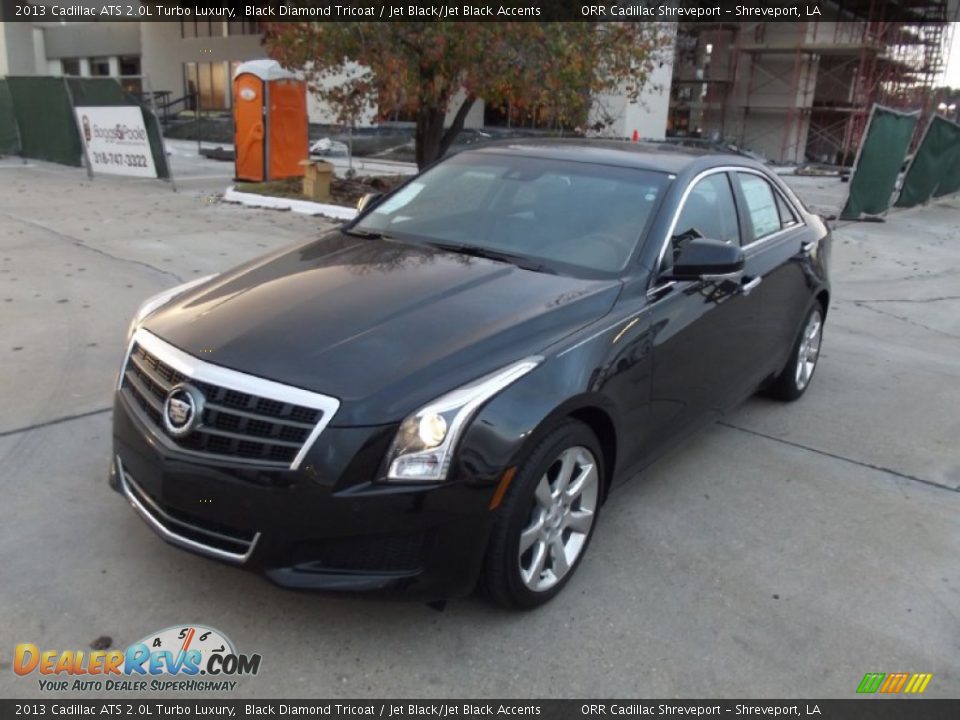 2013 Cadillac ATS 2.0L Turbo Luxury Black Diamond Tricoat / Jet Black/Jet Black Accents Photo #1