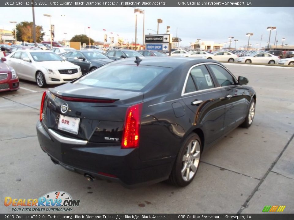2013 Cadillac ATS 2.0L Turbo Luxury Black Diamond Tricoat / Jet Black/Jet Black Accents Photo #3