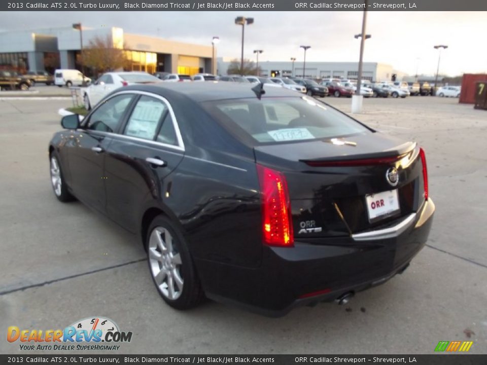 2013 Cadillac ATS 2.0L Turbo Luxury Black Diamond Tricoat / Jet Black/Jet Black Accents Photo #4