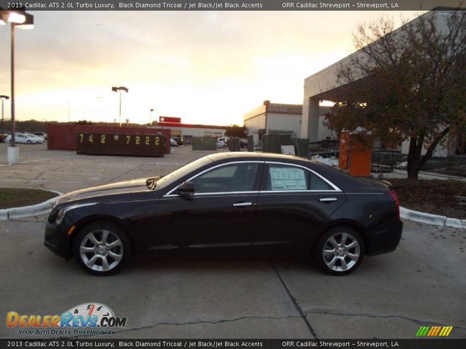 2013 Cadillac ATS 2.0L Turbo Luxury Black Diamond Tricoat / Jet Black/Jet Black Accents Photo #5
