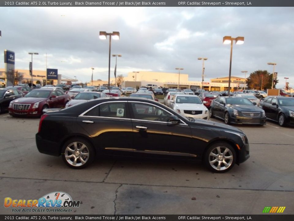 2013 Cadillac ATS 2.0L Turbo Luxury Black Diamond Tricoat / Jet Black/Jet Black Accents Photo #6