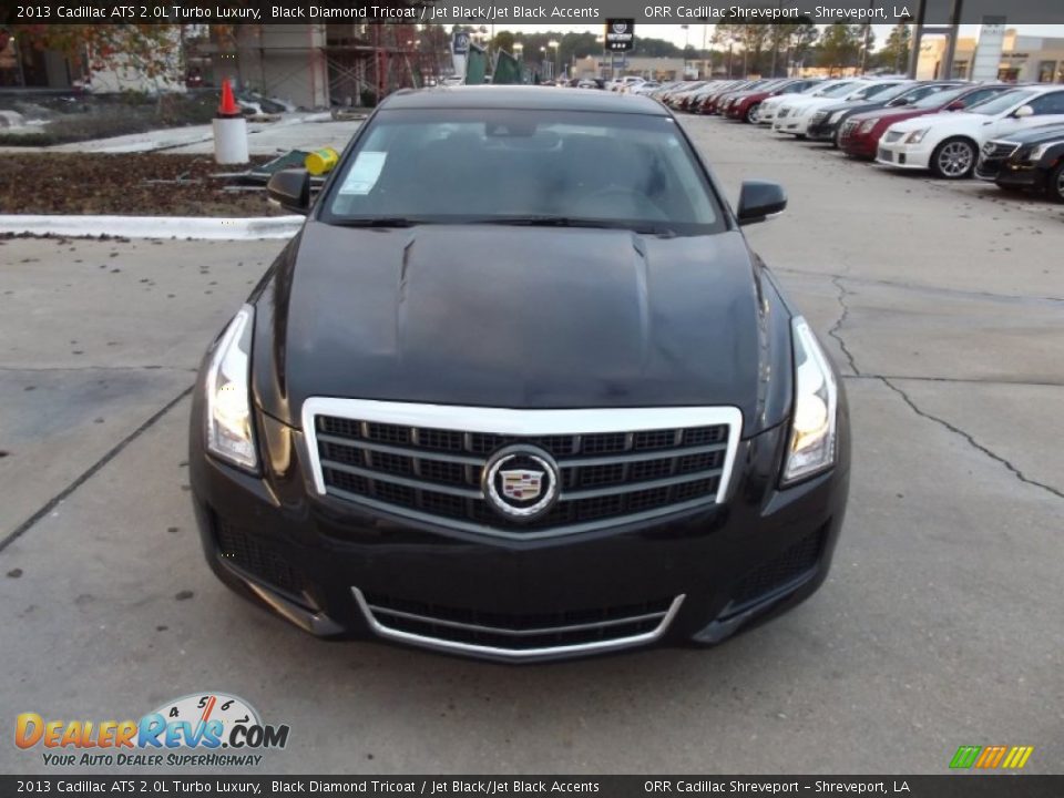 2013 Cadillac ATS 2.0L Turbo Luxury Black Diamond Tricoat / Jet Black/Jet Black Accents Photo #7
