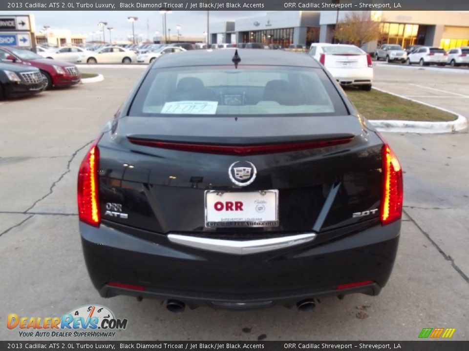 2013 Cadillac ATS 2.0L Turbo Luxury Black Diamond Tricoat / Jet Black/Jet Black Accents Photo #8