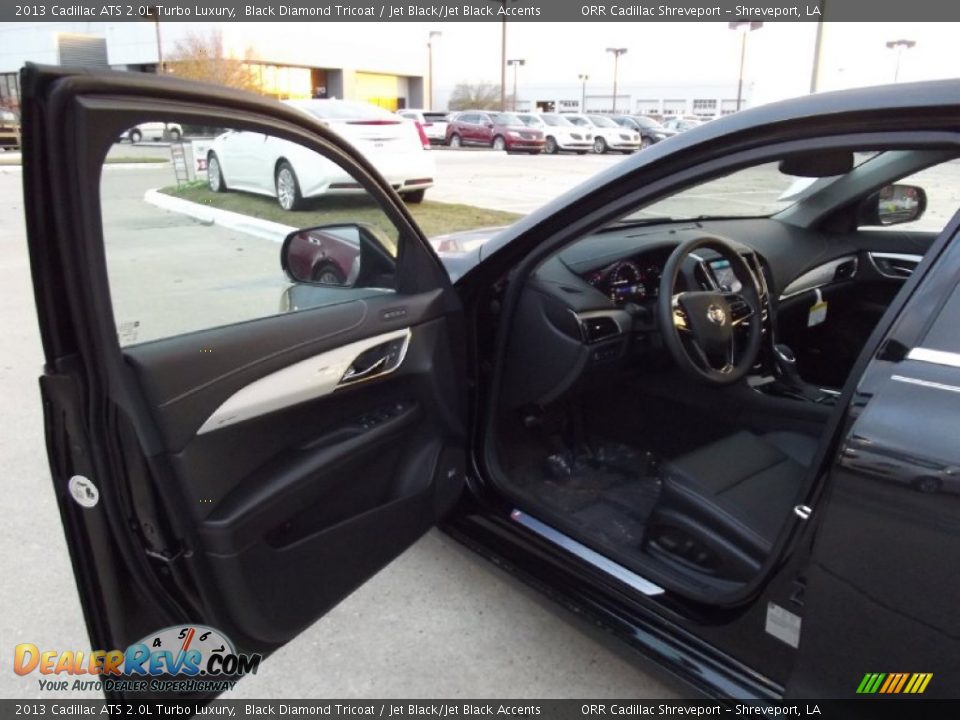 2013 Cadillac ATS 2.0L Turbo Luxury Black Diamond Tricoat / Jet Black/Jet Black Accents Photo #12