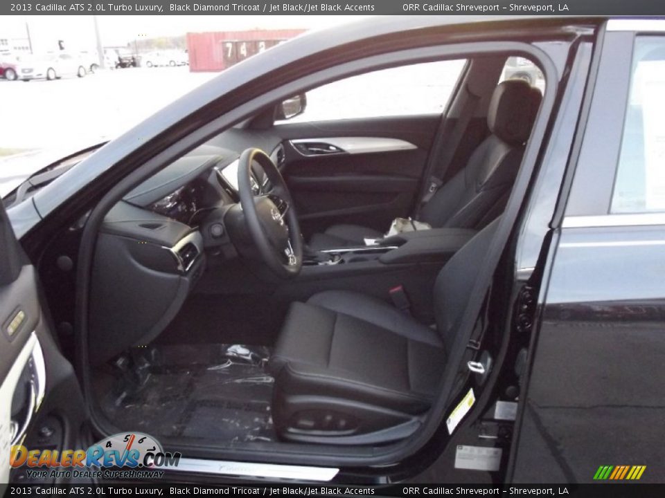 2013 Cadillac ATS 2.0L Turbo Luxury Black Diamond Tricoat / Jet Black/Jet Black Accents Photo #13