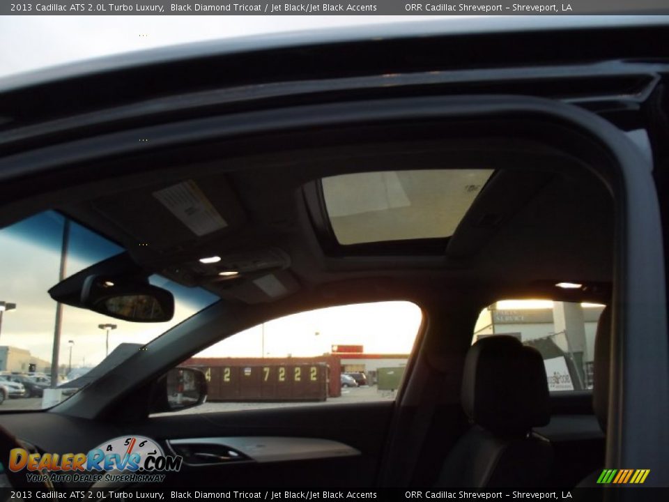 2013 Cadillac ATS 2.0L Turbo Luxury Black Diamond Tricoat / Jet Black/Jet Black Accents Photo #14