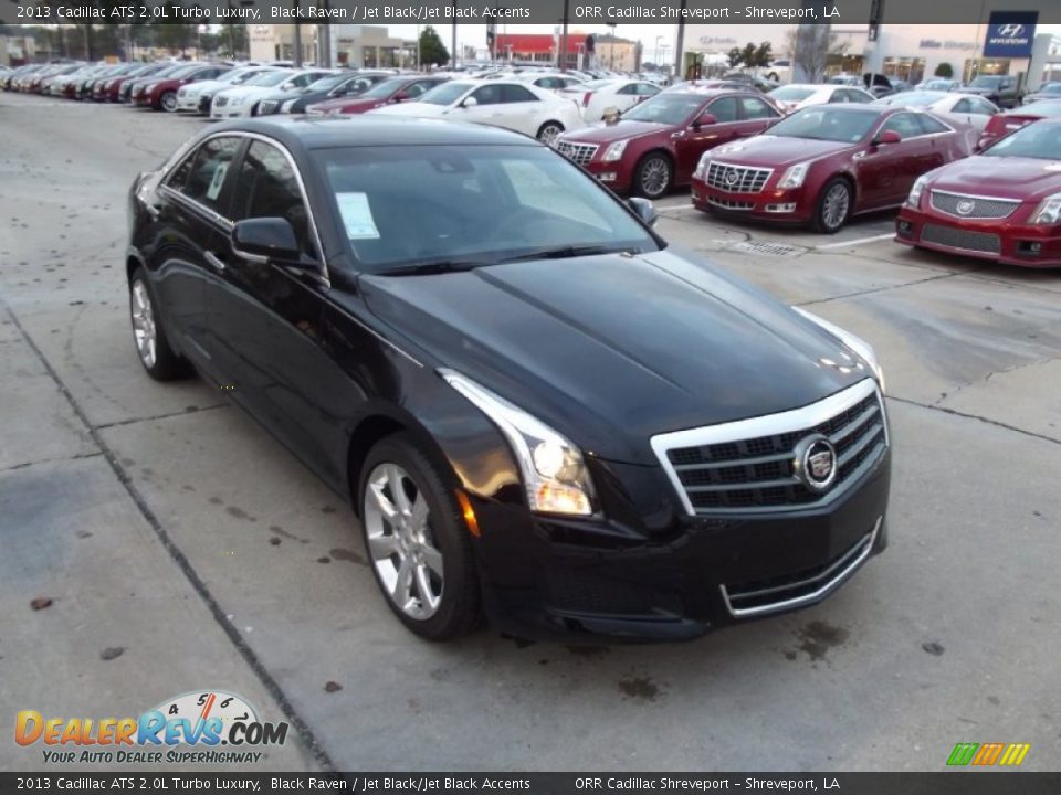 2013 Cadillac ATS 2.0L Turbo Luxury Black Raven / Jet Black/Jet Black Accents Photo #2