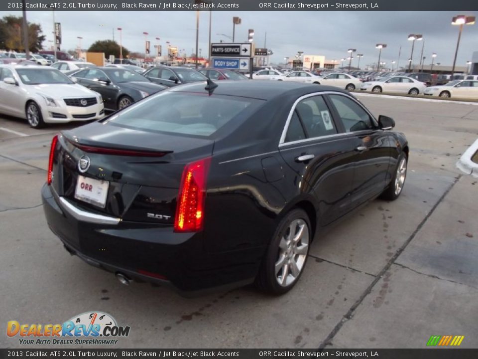 2013 Cadillac ATS 2.0L Turbo Luxury Black Raven / Jet Black/Jet Black Accents Photo #3