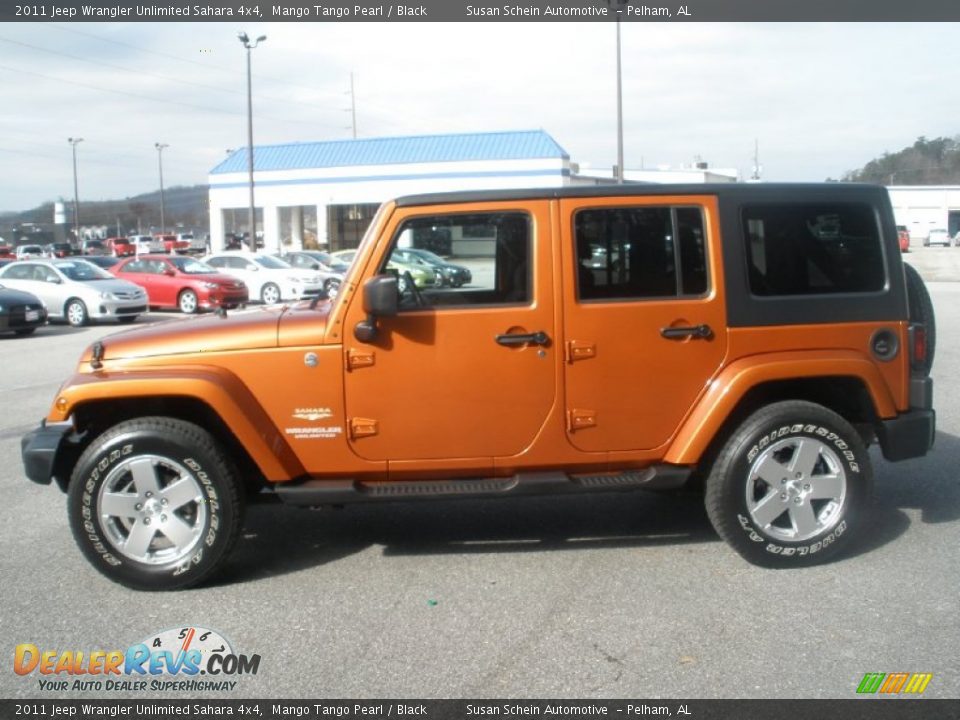 Mango Tango Pearl 2011 Jeep Wrangler Unlimited Sahara 4x4 Photo #12