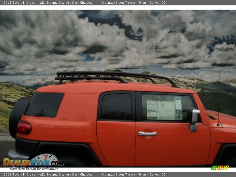 2013 Toyota FJ Cruiser 4WD Magma Orange / Dark Charcoal Photo #3