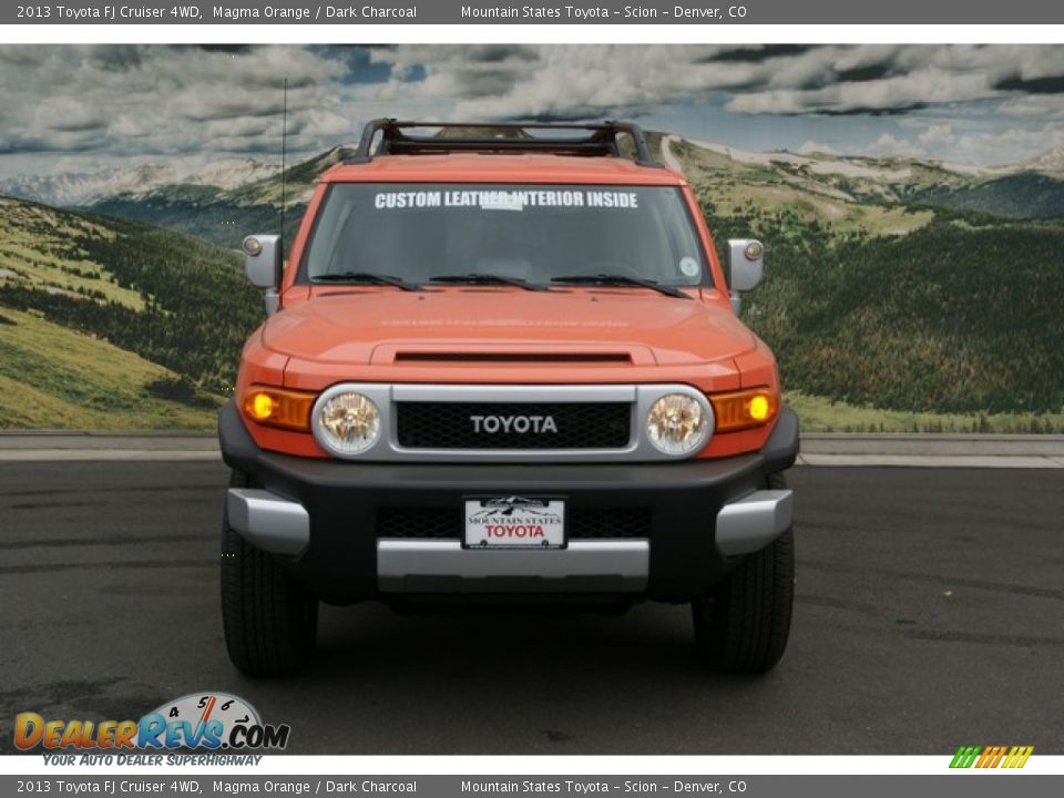 2013 Toyota FJ Cruiser 4WD Magma Orange / Dark Charcoal Photo #6