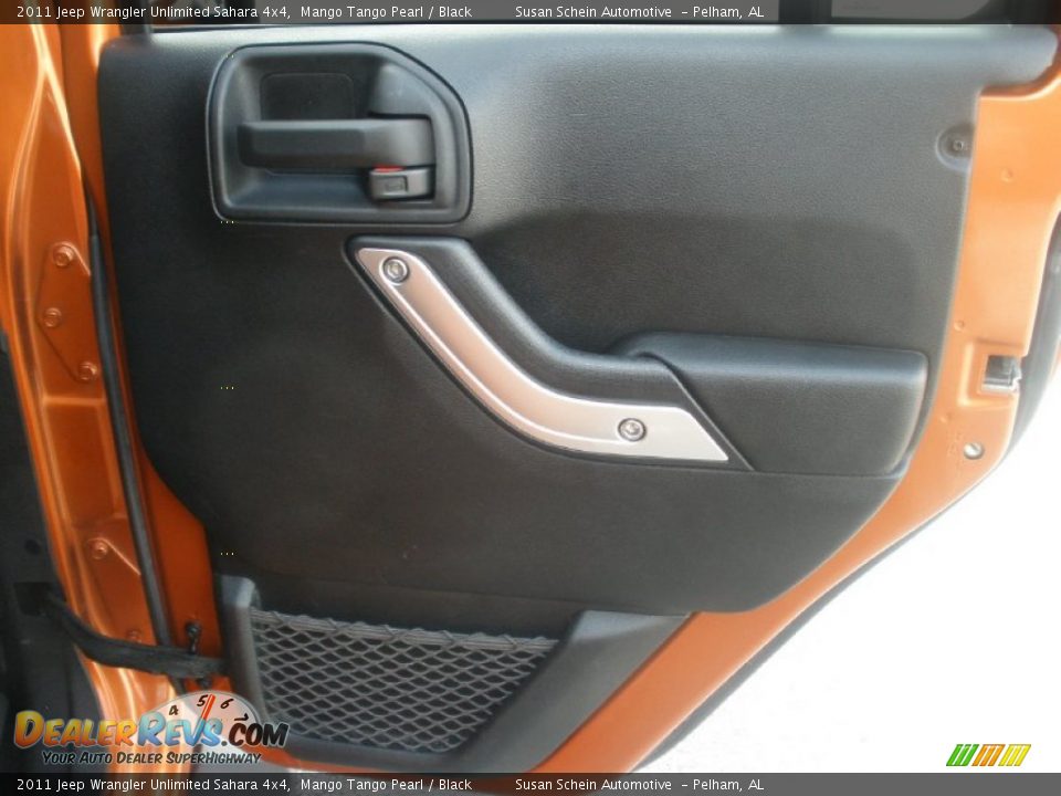 2011 Jeep Wrangler Unlimited Sahara 4x4 Mango Tango Pearl / Black Photo #22