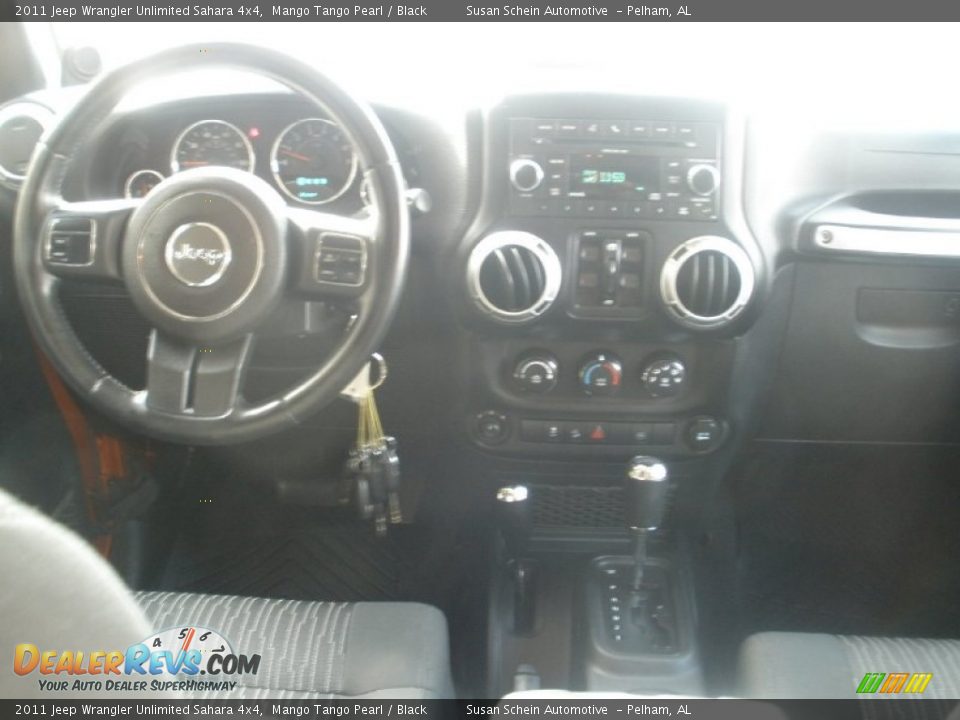 2011 Jeep Wrangler Unlimited Sahara 4x4 Mango Tango Pearl / Black Photo #23
