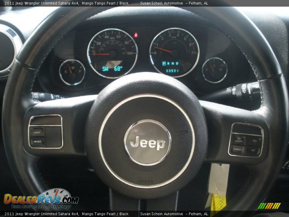 2011 Jeep Wrangler Unlimited Sahara 4x4 Mango Tango Pearl / Black Photo #24