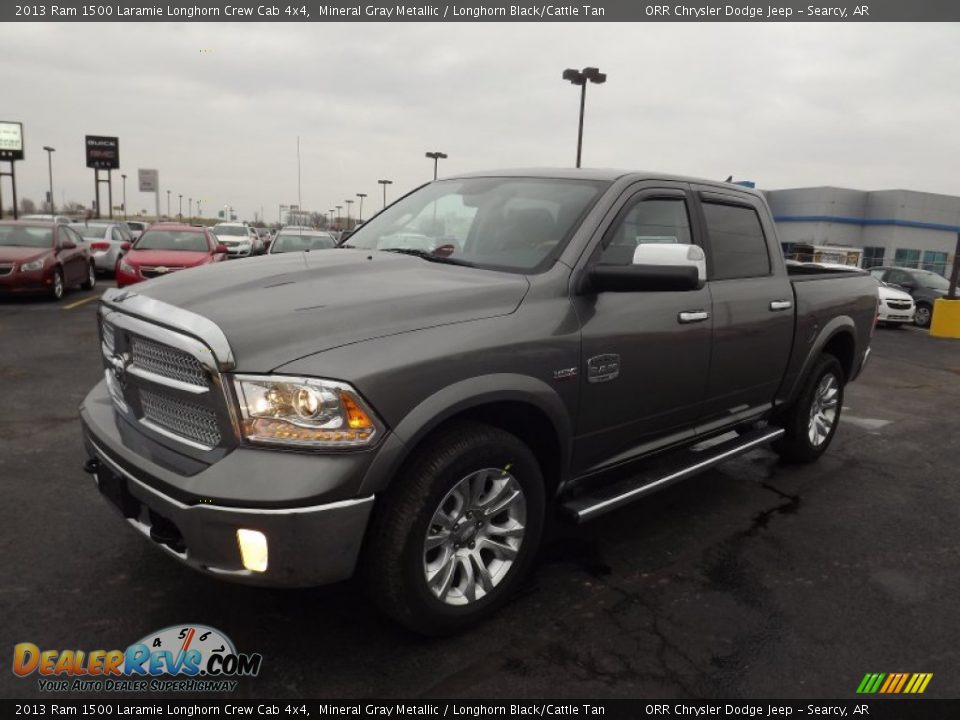2013 Ram 1500 Laramie Longhorn Crew Cab 4x4 Mineral Gray Metallic / Longhorn Black/Cattle Tan Photo #1