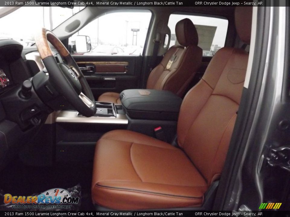 Longhorn Black Cattle Tan Interior 2013 Ram 1500 Laramie