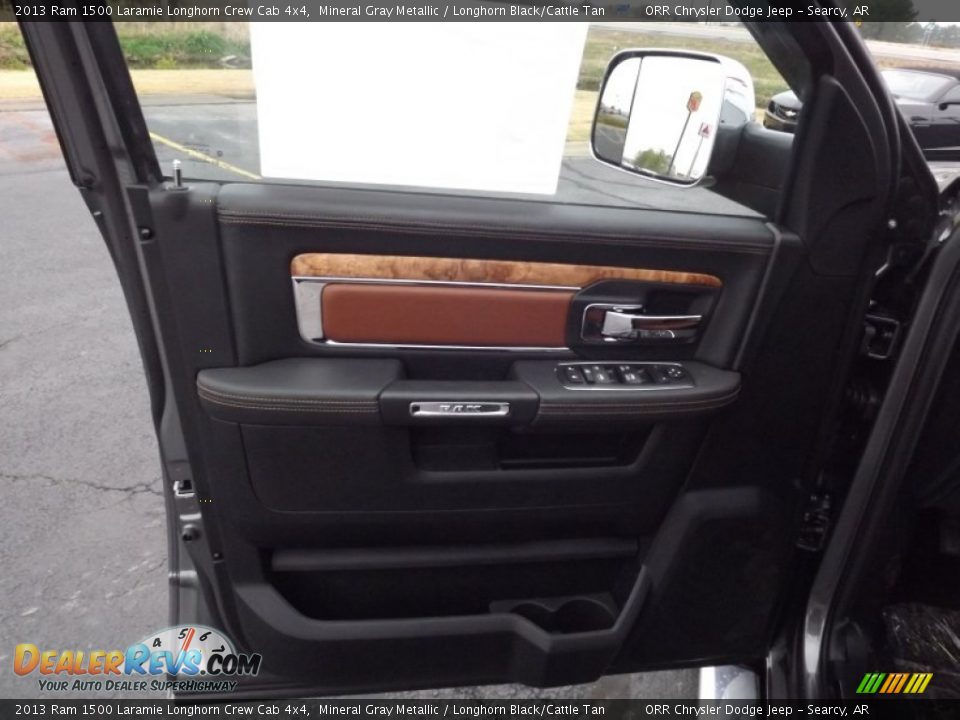 Door Panel of 2013 Ram 1500 Laramie Longhorn Crew Cab 4x4 Photo #14