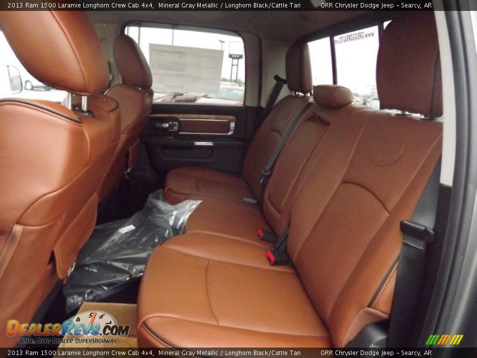 Rear Seat of 2013 Ram 1500 Laramie Longhorn Crew Cab 4x4 Photo #15
