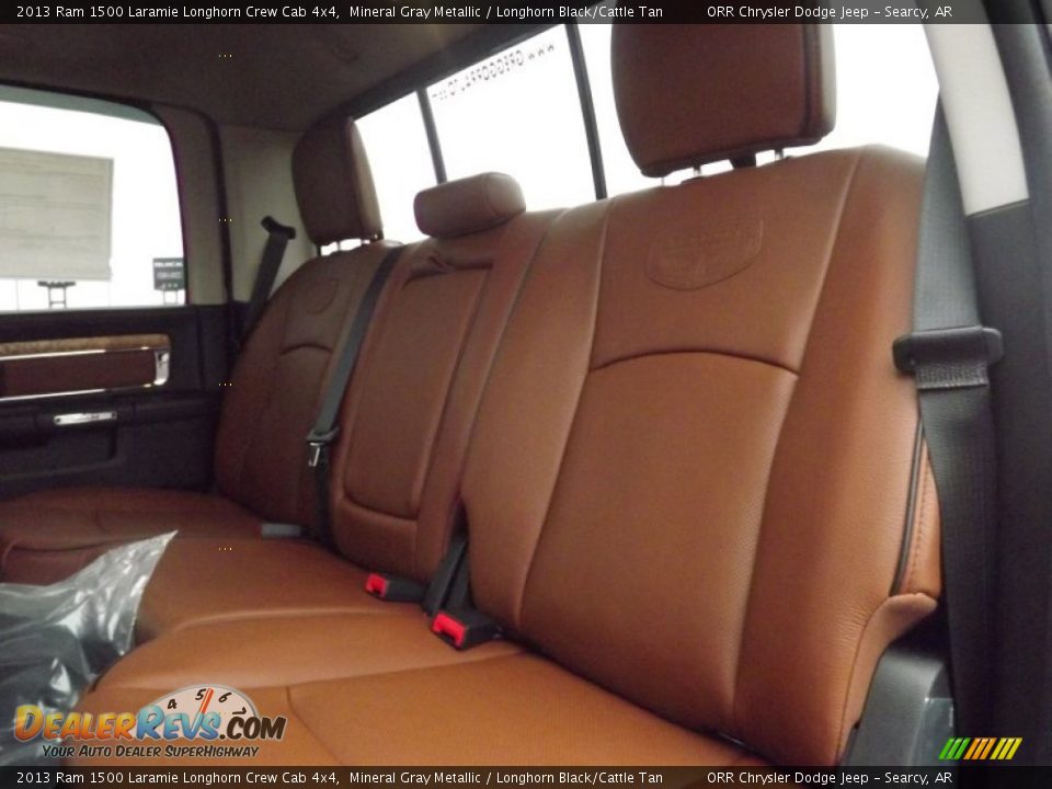 Rear Seat of 2013 Ram 1500 Laramie Longhorn Crew Cab 4x4 Photo #16