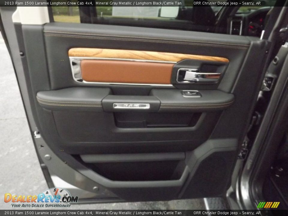 Door Panel of 2013 Ram 1500 Laramie Longhorn Crew Cab 4x4 Photo #18