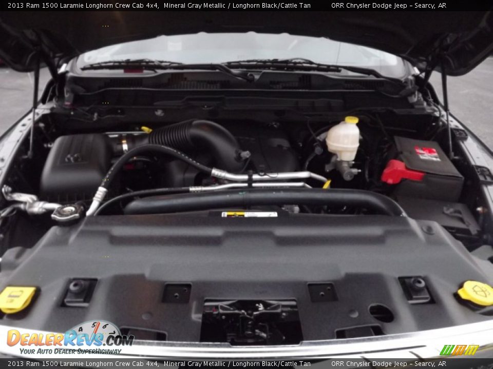 2013 Ram 1500 Laramie Longhorn Crew Cab 4x4 Mineral Gray Metallic / Longhorn Black/Cattle Tan Photo #20