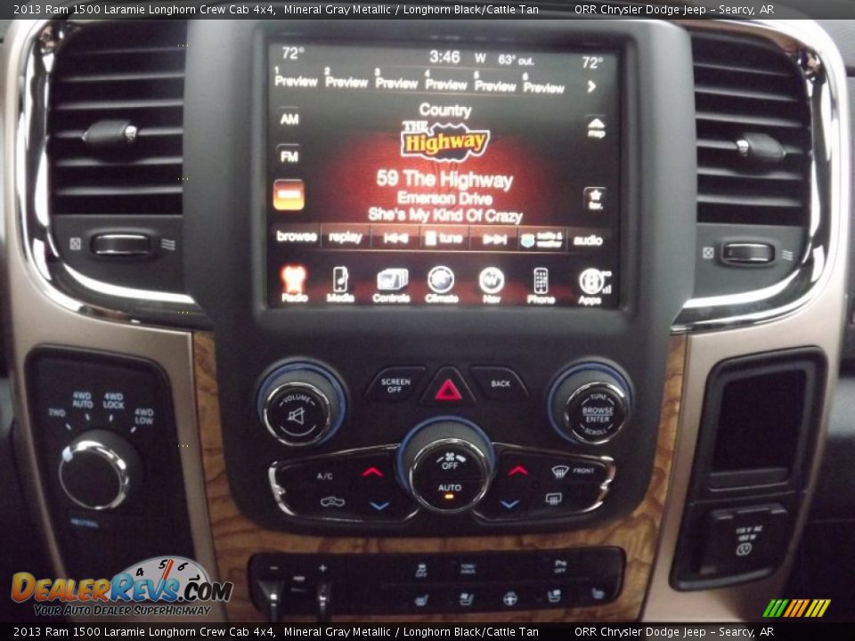 Controls of 2013 Ram 1500 Laramie Longhorn Crew Cab 4x4 Photo #24