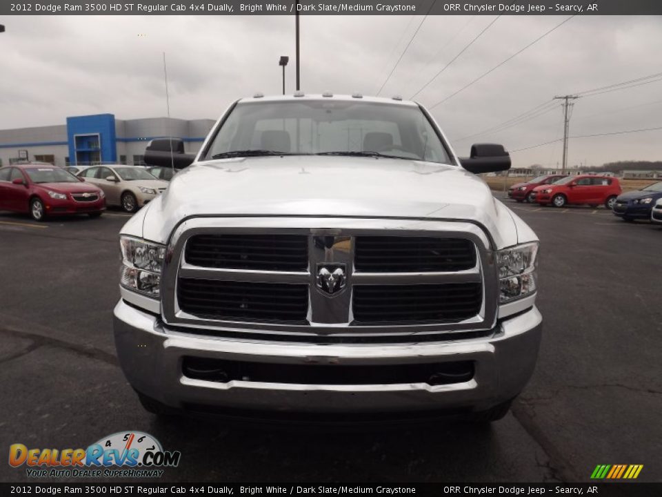 2012 Dodge Ram 3500 HD ST Regular Cab 4x4 Dually Bright White / Dark Slate/Medium Graystone Photo #2