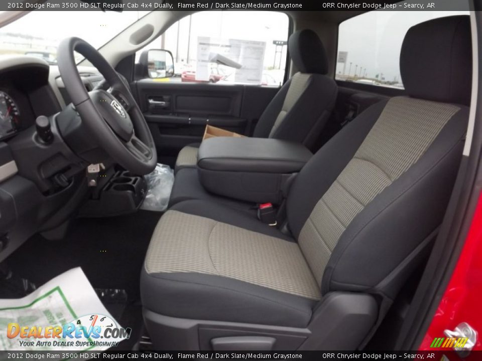 2012 Dodge Ram 3500 HD SLT Regular Cab 4x4 Dually Flame Red / Dark Slate/Medium Graystone Photo #11