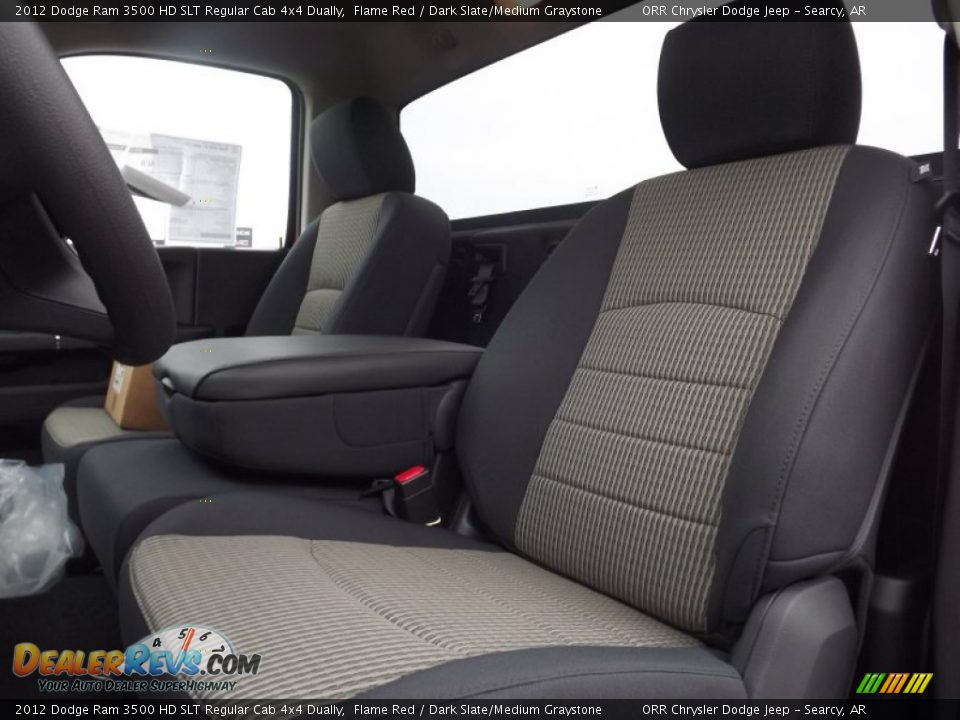 2012 Dodge Ram 3500 HD SLT Regular Cab 4x4 Dually Flame Red / Dark Slate/Medium Graystone Photo #13