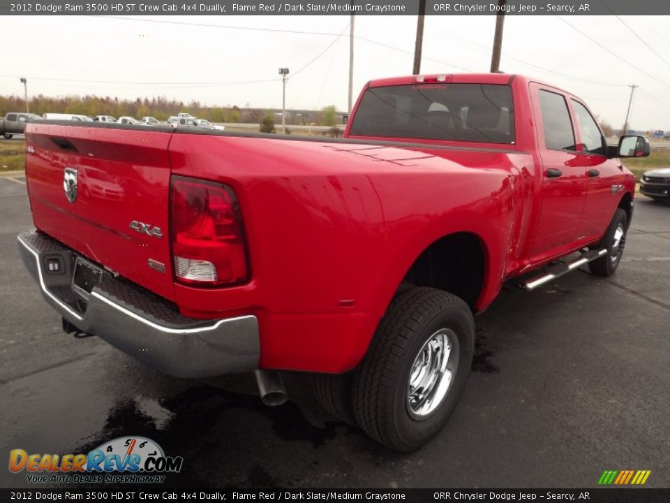 Flame Red 2012 Dodge Ram 3500 HD ST Crew Cab 4x4 Dually Photo #5